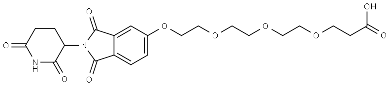 沙利度胺-5-四聚乙二醇-羧酸 结构式