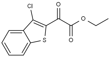 Ethyl 3-chloro-α-oxobenzo[b]thiophene-2-acetate 结构式