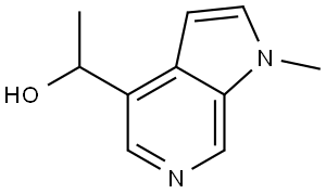 1-(1-甲基-1H-吡咯并[2,3-C]吡啶-4-基)乙醇 结构式