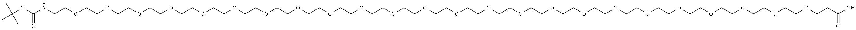 T-BOC-N-AMIDO-PEG24-PROPIONIC ACID 结构式