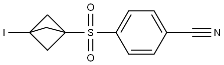 4-[(3-Iodobicyclo[1.1.1]pent-1-yl)sulfonyl]benzonitrile 结构式