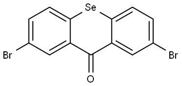 9H-Selenoxanthen-9-one, 2,7-dibromo- 结构式