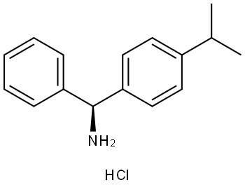 (S)-(4-isopropylphenyl)(phenyl)methanaminium chloride 结构式