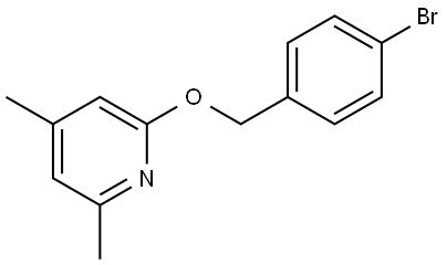 2-[(4-Bromophenyl)methoxy]-4,6-dimethylpyridine 结构式