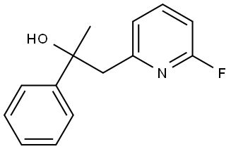 6-Fluoro-α-methyl-α-phenyl-2-pyridineethanol 结构式