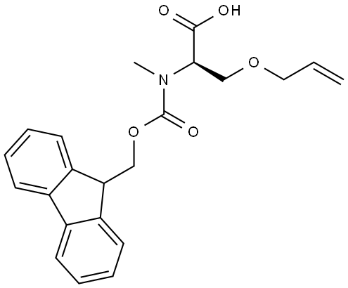 D-Serine, N-[(9H-fluoren-9-ylmethoxy)carbonyl]-N-methyl-O-2-propen-1-yl- 结构式