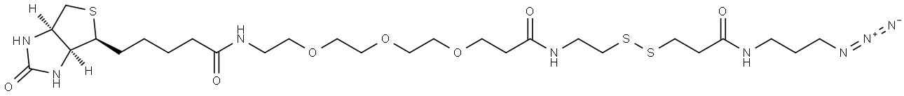 BIOTIN-PEG3-SS-AZIDE 结构式