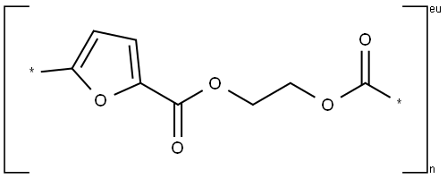 聚 2,5-呋喃二甲酸乙二醇酯 结构式