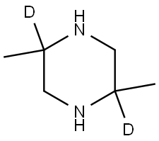 2,5-dimethylpiperazine-2,5-d2 结构式