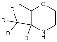 2-methyl-3-(methyl-d3)morpholine-3-d 结构式