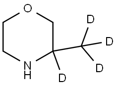 3-(methyl-d3)morpholine-3-d 结构式