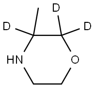 3-methylmorpholine-2,2,3-d3 结构式