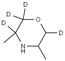 3,5-dimethylmorpholine-2,2,3,6-d4 结构式