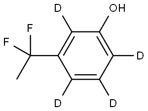 3-(1,1-difluoroethyl)phen-2,4,5,6-d4-ol 结构式