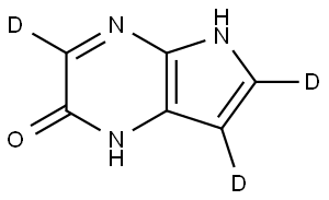 5H-pyrrolo[2,3-b]pyrazin-3,6,7-d3-2-ol 结构式