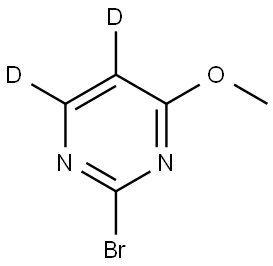 2-bromo-4-methoxypyrimidine-5,6-d2 结构式