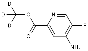 methyl-d3 4-amino-5-fluoropicolinate 结构式