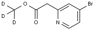 methyl-d3 2-(4-bromopyridin-2-yl)acetate 结构式