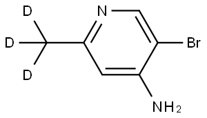 5-bromo-2-(methyl-d3)pyridin-4-amine 结构式