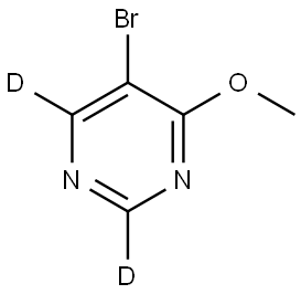 5-bromo-4-methoxypyrimidine-2,6-d2 结构式