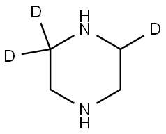 piperazine-2,2,6-d3 结构式