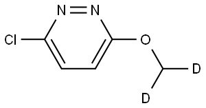 3-chloro-6-(methoxy-d2)pyridazine 结构式