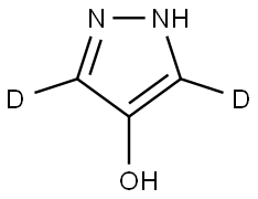 1H-pyrazol-3,5-d2-4-ol 结构式