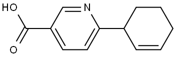 6-(环己-2-烯-1-基)烟酸 结构式