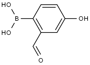 4-羟基-2甲酰基苯硼酸 结构式