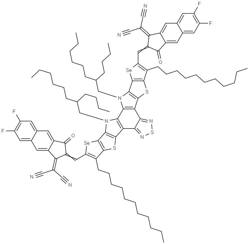 PM589 C11-噻吩并硒吩-C4C6-二氟萘 结构式