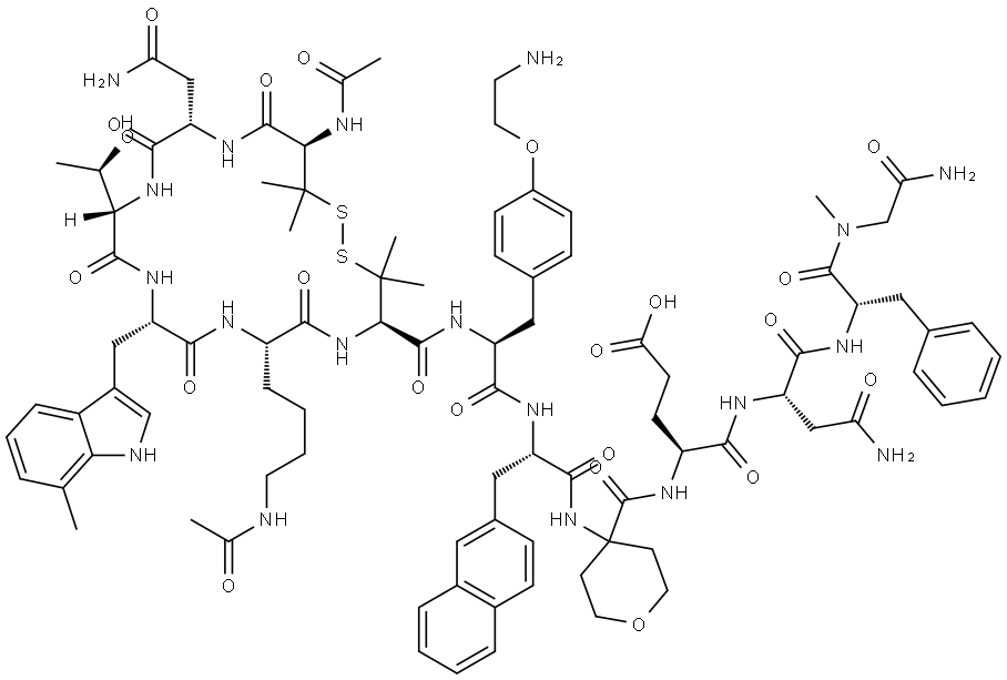 抑制剂多肽IL-23R INHIBITOR PEPTIDE-1 结构式