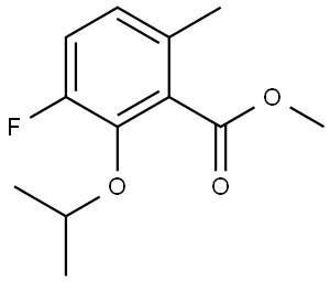Methyl 3-fluoro-2-isopropoxy-6-methylbenzoate 结构式