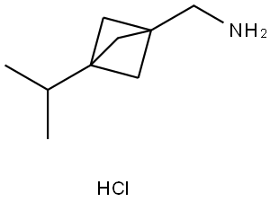 3-(1-甲基乙基)双环[1.1.1]戊烷-1-甲胺盐酸盐 结构式