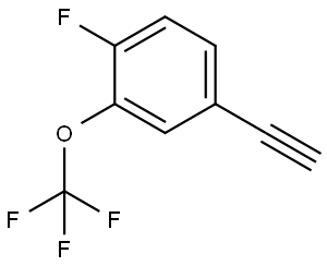 4-乙炔基-1-氟-2-(三氟甲氧基)苯 结构式