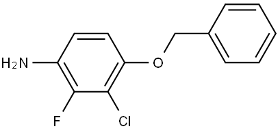 Benzenamine, 3-chloro-2-fluoro-4-(phenylmethoxy)- 结构式