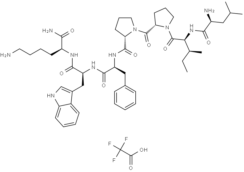 Cardiotoxin Analog (CTX) IV (6-12) (TFA) 结构式