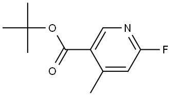 tert-butyl 6-fluoro-4-methylnicotinate 结构式