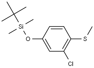 tert-butyl(3-chloro-4-(methylthio)phenoxy)dimethylsilane 结构式