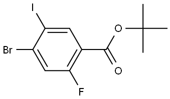 tert-butyl 4-bromo-2-fluoro-5-iodobenzoate 结构式