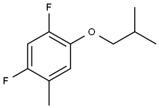 1,5-difluoro-2-isobutoxy-4-methylbenzene 结构式