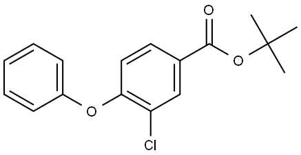 Tert-butyl 3-chloro-4-phenoxybenzoate 结构式