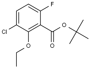 tert-butyl 3-chloro-2-ethoxy-6-fluorobenzoate 结构式