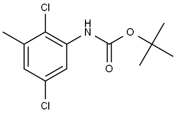 tert-butyl (2,5-dichloro-3-methylphenyl)carbamate 结构式