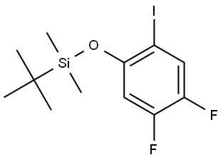 tert-butyl(4,5-difluoro-2-iodophenoxy)dimethylsilane 结构式