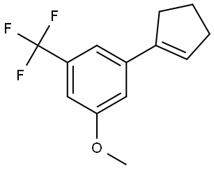 1-(cyclopent-1-en-1-yl)-3-methoxy-5-(trifluoromethyl)benzene 结构式