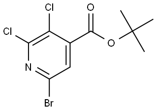 tert-butyl 6-bromo-2,3-dichloroisonicotinate 结构式