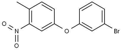 4-(3-bromophenoxy)-1-methyl-2-nitrobenzene 结构式