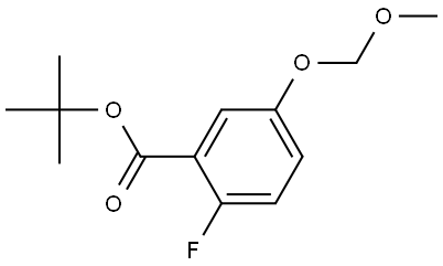 Tert-butyl 2-fluoro-5-(methoxymethoxy)benzoate 结构式