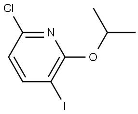 6-chloro-3-iodo-2-isopropoxypyridine 结构式