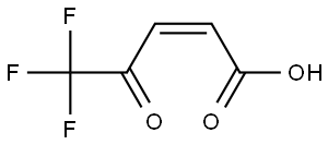 (Z)-5,5,5-三氟-4-氧代戊-2-烯酸 结构式